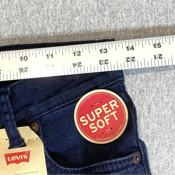 Levi's 511 Jeans Womens Sz 14R W27 L27 Dark Blue Slim Stretch Mid Rise Denim NWT - Picture 16 of 16